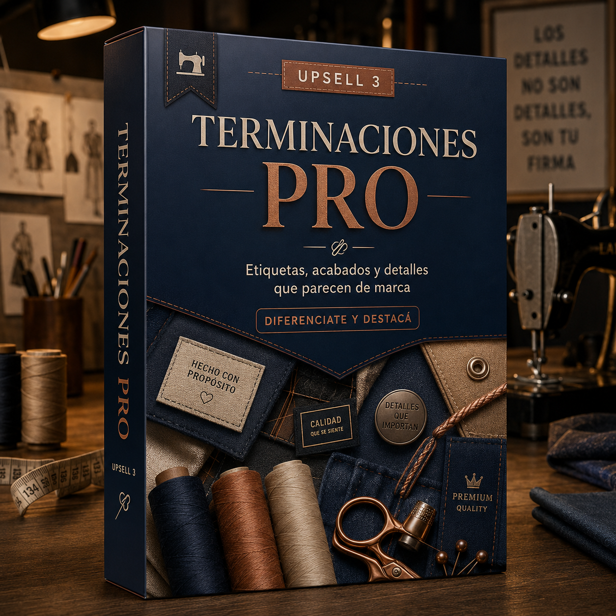 🧵 Terminaciones Pro™: Detalles, etiquetas y acabados simples para que tus prendas se vean más premium y valgan más.
